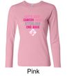 Ladies Shirt Breast Cancer Second 2nd Base Long Sleeve Tee T-Shirt