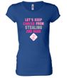 Ladies Shirt Breast Cancer Second 2nd Base Longer Length Tee T-Shirt