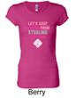 Ladies Shirt Breast Cancer Second 2nd Base Longer Length Tee T-Shirt