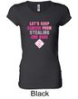 Ladies Shirt Breast Cancer Second 2nd Base Longer Length Tee T-Shirt