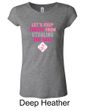 Ladies Shirt Breast Cancer Second 2nd Base Longer Length Tee T-Shirt