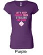Ladies Shirt Breast Cancer Second 2nd Base Longer Length Tee T-Shirt