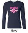 Ladies Shirt Breast Cancer Tackle Cancer Long Sleeve Tee T-Shirt