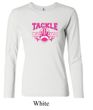 Ladies Shirt Breast Cancer Tackle Cancer Long Sleeve Tee T-Shirt