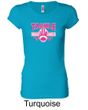 Ladies Shirt Breast Cancer Tackle Cancer Longer Length Tee T-Shirt