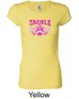 Ladies Shirt Breast Cancer Tackle Cancer Longer Length Tee T-Shirt
