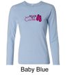 Ladies Shirt Breast Cancer Walkin For a Cure Long Sleeve Tee T-Shirt