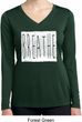 Ladies Shirt Breathe Dry Wicking Long Sleeve Tee