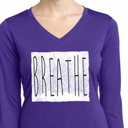 Ladies Shirt Breathe Dry Wicking Long Sleeve Tee
