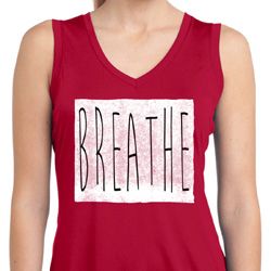 Ladies Shirt Breathe Sleeveless Moisture Wicking Tee