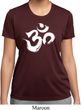 Ladies Shirt Brushstroke Aum Moisture Wicking Tee T-Shirt