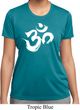 Ladies Shirt Brushstroke Aum Moisture Wicking Tee T-Shirt