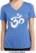 Clearance - Ladies Brushstroke Aum Moisture Wicking V-neck Tee