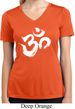 Clearance - Ladies Brushstroke Aum Moisture Wicking V-neck Tee