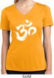 Clearance - Ladies Brushstroke Aum Moisture Wicking V-neck Tee