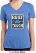 Ladies Shirt Built Ford Tough Moisture Wicking V-neck Tee T-Shirt