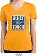 Ladies Shirt Built Ford Tough Moisture Wicking V-neck Tee T-Shirt