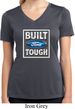 Ladies Shirt Built Ford Tough Moisture Wicking V-neck Tee T-Shirt