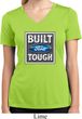 Ladies Shirt Built Ford Tough Moisture Wicking V-neck Tee T-Shirt