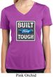 Ladies Shirt Built Ford Tough Moisture Wicking V-neck Tee T-Shirt