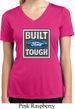 Ladies Shirt Built Ford Tough Moisture Wicking V-neck Tee T-Shirt