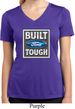 Ladies Shirt Built Ford Tough Moisture Wicking V-neck Tee T-Shirt