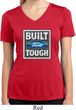 Ladies Shirt Built Ford Tough Moisture Wicking V-neck Tee T-Shirt