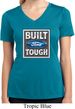 Ladies Shirt Built Ford Tough Moisture Wicking V-neck Tee T-Shirt