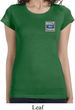 Ladies Shirt Built Ford Tough Pocket Print Longer Length Tee T-Shirt
