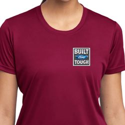 Ladies Shirt Built Ford Tough Pocket Print Moisture Wicking T-Shirt