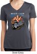 Ladies Shirt Built To Last Moisture Wicking V-neck Tee