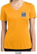 Ladies Shirt Built Tough Pocket Print Moisture Wicking V-neck T-Shirt