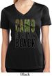 Ladies Shirt Camo is the New Black Moisture Wicking V-neck Tee T-Shirt