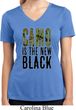 Ladies Shirt Camo is the New Black Moisture Wicking V-neck Tee T-Shirt