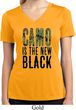 Ladies Shirt Camo is the New Black Moisture Wicking V-neck Tee T-Shirt