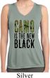 Ladies Shirt Camo is the New Black Sleeveless Moisture Wicking Tee