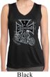 Ladies Shirt Chopper Cross Skeleton Sleeveless Moisture Wicking Tee