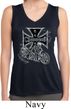 Ladies Shirt Chopper Cross Skeleton Sleeveless Moisture Wicking Tee