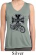 Ladies Shirt Chopper Cross Skeleton Sleeveless Moisture Wicking Tee