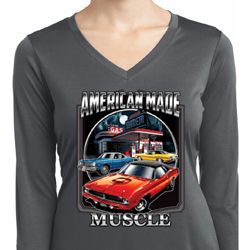 Ladies Shirt Chrysler American Made Dry Wicking Long Sleeve Tee Ladies Shirt Chrysler American Made Dry Wicking Long Sleeve Tee