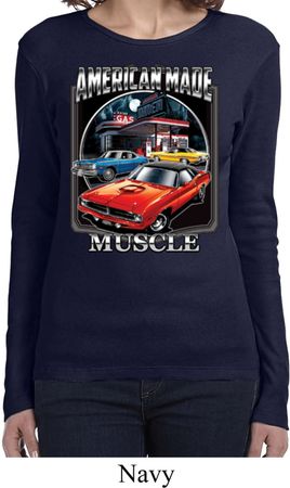 Ladies Shirt Chrysler American Made Long Sleeve Tee T-Shirt