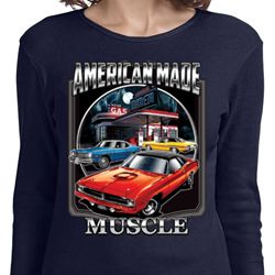 Ladies Shirt Chrysler American Made Long Sleeve Tee T-Shirt Ladies Shirt Chrysler American Made Long Sleeve Tee T-Shirt