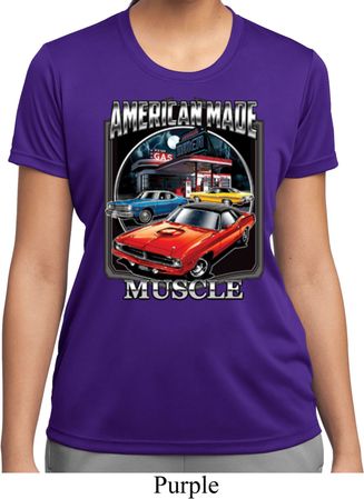 Ladies Shirt Chrysler American Made Moisture Wicking Tee T-Shirt