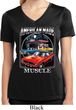 Ladies Shirt Chrysler American Made Moisture Wicking V-neck Tee