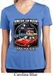 Ladies Shirt Chrysler American Made Moisture Wicking V-neck Tee