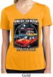 Ladies Shirt Chrysler American Made Moisture Wicking V-neck Tee