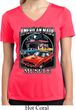 Ladies Shirt Chrysler American Made Moisture Wicking V-neck Tee