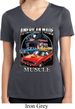 Ladies Shirt Chrysler American Made Moisture Wicking V-neck Tee