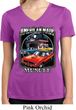 Ladies Shirt Chrysler American Made Moisture Wicking V-neck Tee