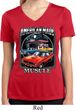 Ladies Shirt Chrysler American Made Moisture Wicking V-neck Tee